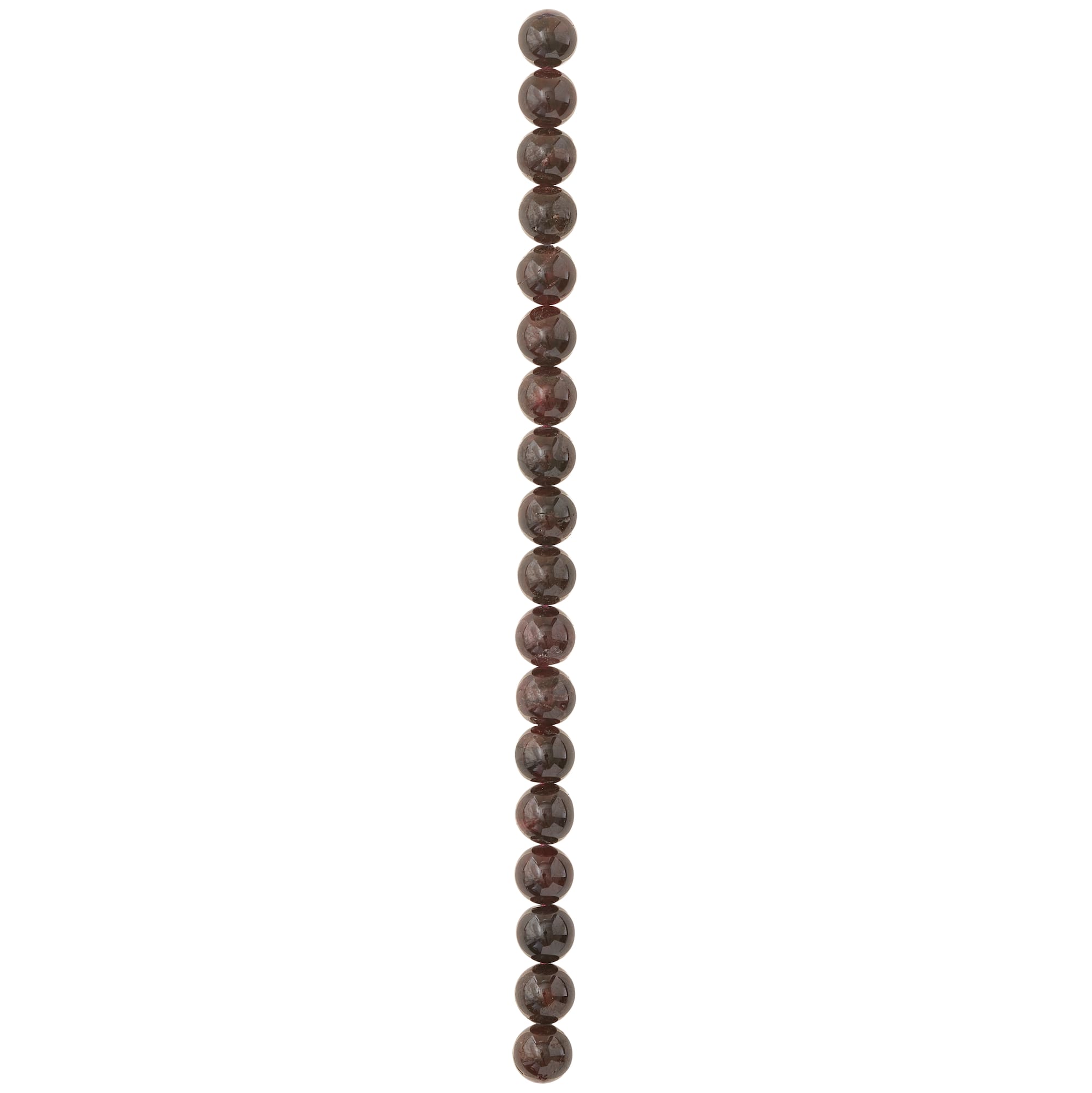 7mm Ruby Garnet Round Beads by Bead Landing™